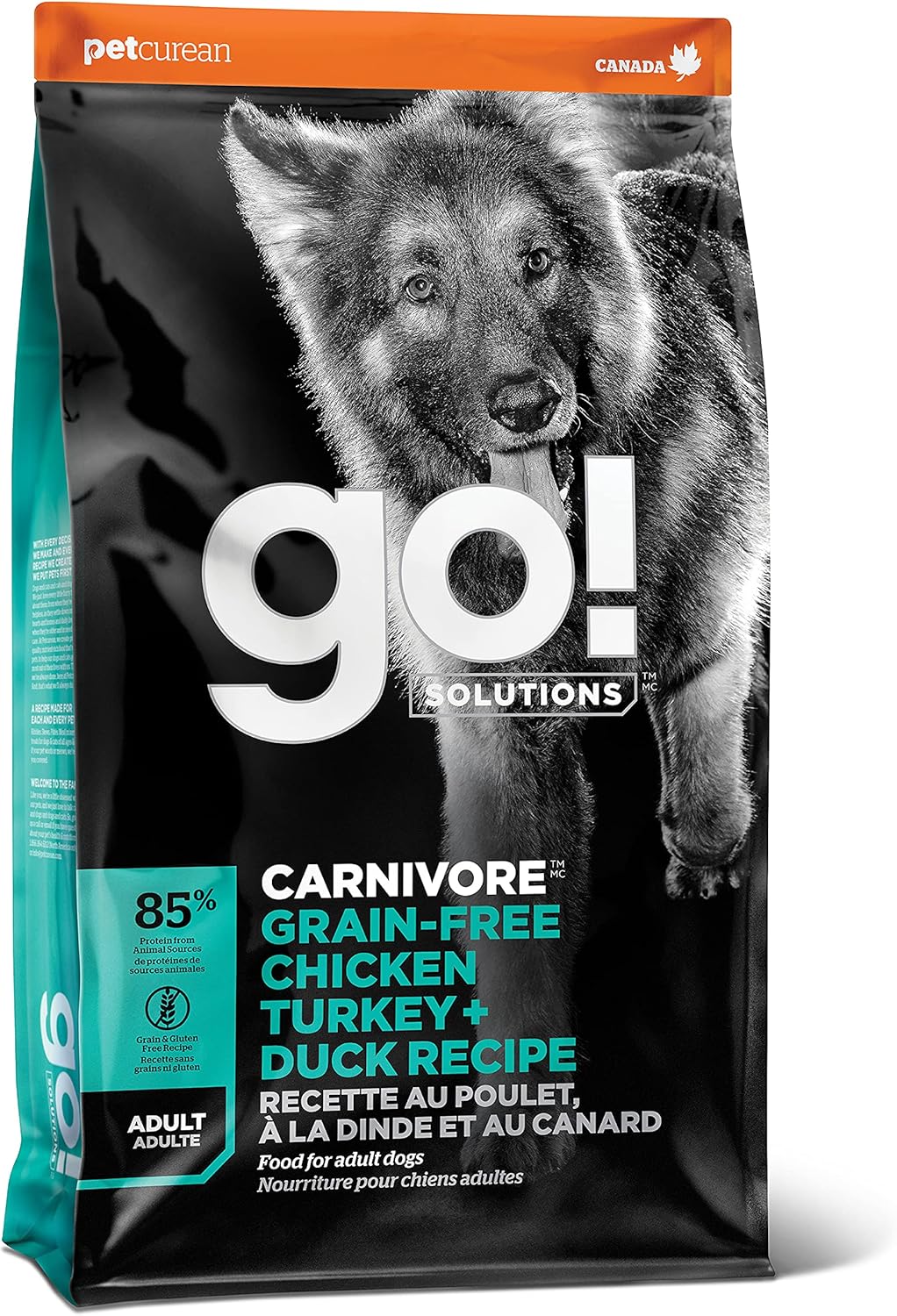 Go!-Solutions-Carnivore-Chicken,-Turkey-+-Duck-Grain-Free-Dry-Adult-Dog-Food,-Our-1232
