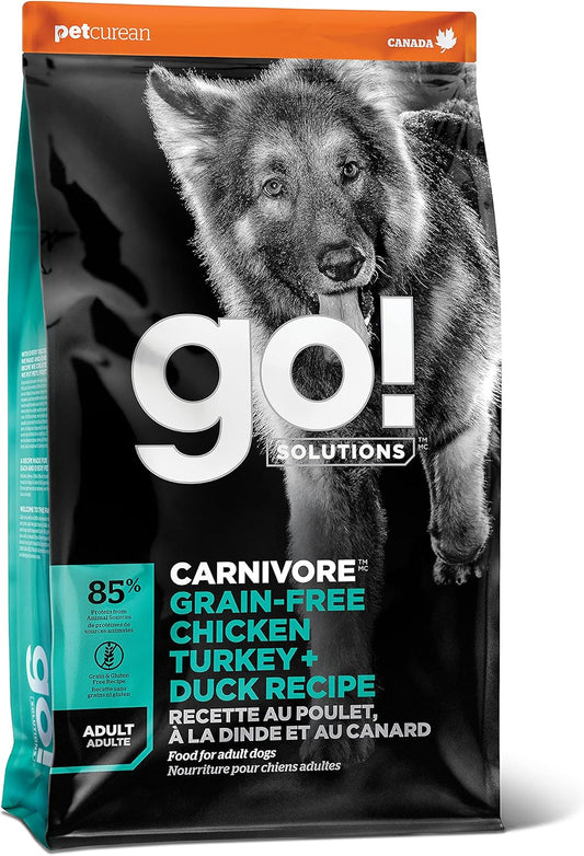 Go!-Solutions-Carnivore-Chicken,-Turkey-+-Duck-Grain-Free-Dry-Adult-Dog-Food,-Our-1232