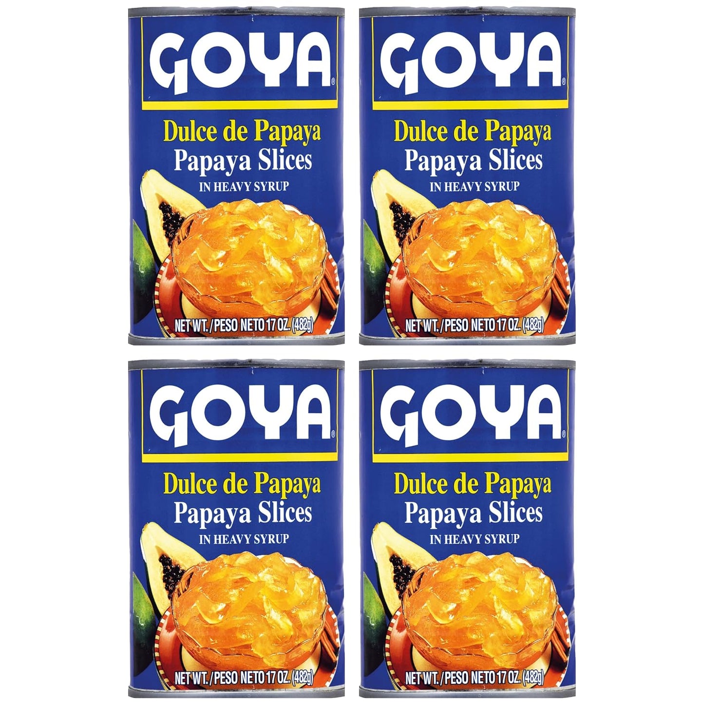 Goya-Dulce-de-Papaya,-Canned-Fruit-Snack-and-Spread,-Spread,-4-Pack,-17oz---61
