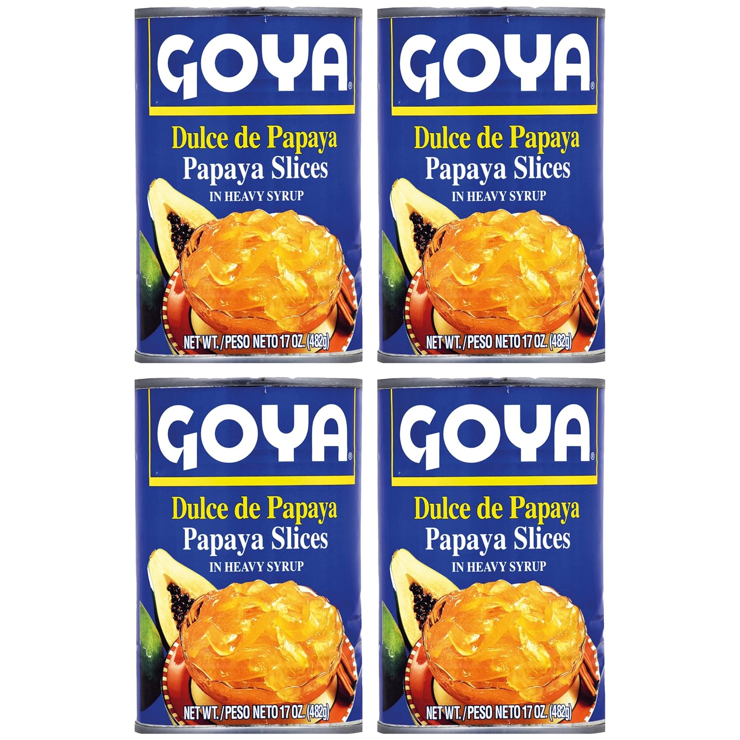 Goya-Dulce-de-Papaya,-Canned-Fruit-Snack-and-Spread,-Spread,-4-Pack,-17oz---61