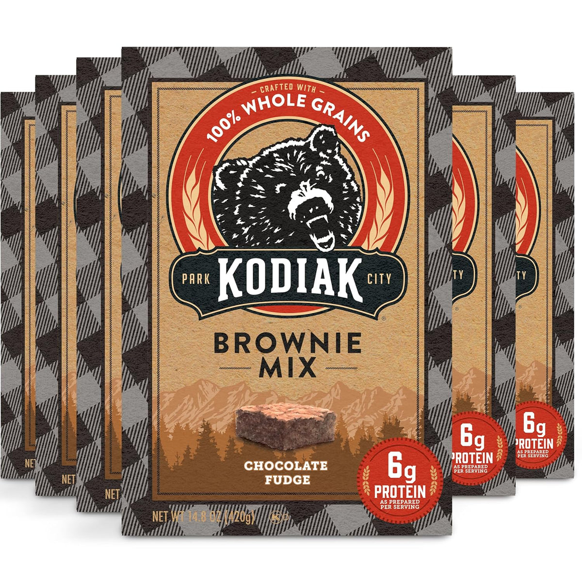 Kodiak-Cakes-Chocolate-Fudge-Brownie-Mix,-14.8-Ounce-Boxes-(Pack-344