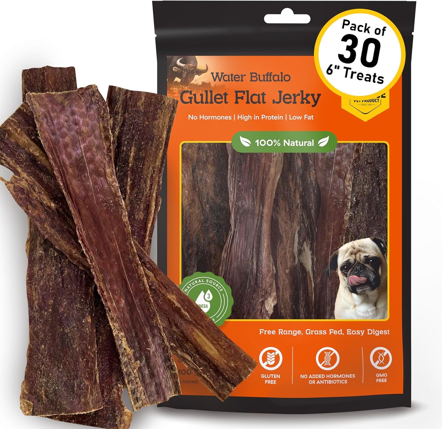 Advance-Pet-Products-Premium-Buffalo-Gullet-Flat-Jerky-Dog-Treats-(6"-30-747