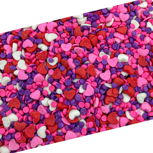 Valentines-Sprinkles-|-8-Ounce-Bag-|-Heart-Sprinkles-for-Cake-Decorating-and-|-Red,-1966
