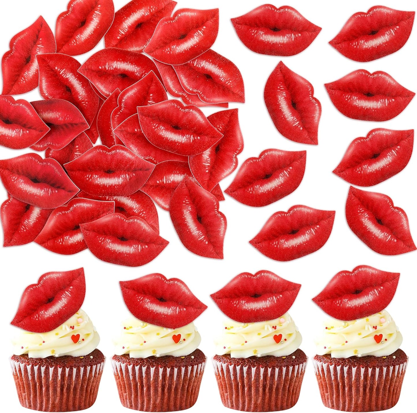 Ercadio-40-Pack-Edible-Valentine’s-Day-Cupcake-Toppers-Edible-Red-Lip-Cupcake-Valentine-Drink-1330