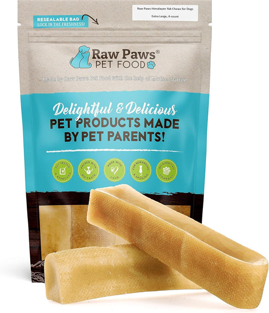 Raw-Paws-Himalayan-Yak-Chews-for-Dogs,-Extra-Large-(4-Pack)-Packed-17