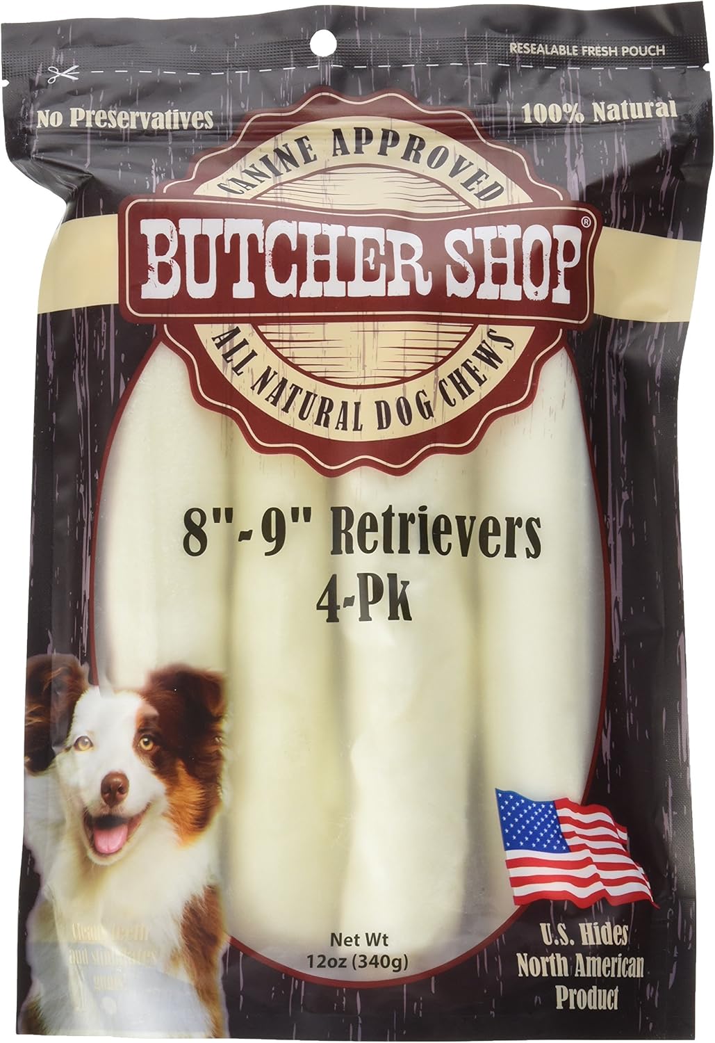 13151-8"-9"-Natural-Rawhide-Retrievers-(4-Pack),-Large.-204