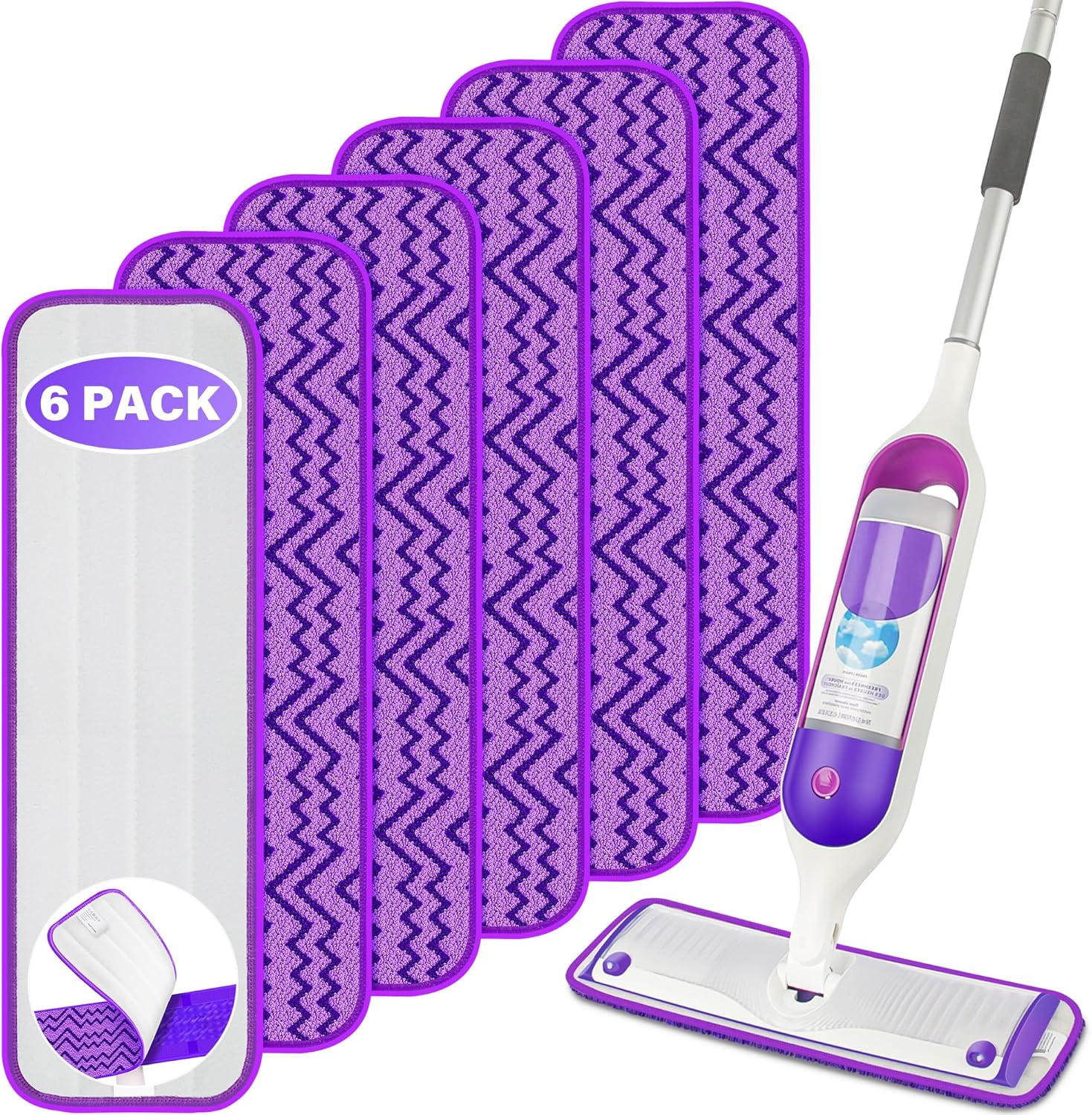 Reusable-Mop-Pads-Compatible-with-Swiffer-PowerMop,-6-Pack-Power-3306