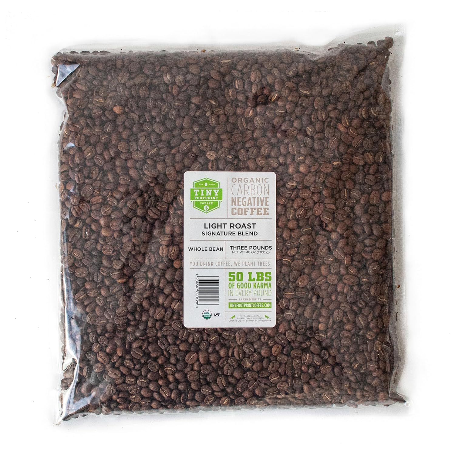 Tiny-Footprint-Coffee-Organic-Signature-Blend-Light-Roast---Whole-Bean-Coffee,-USDA-1477