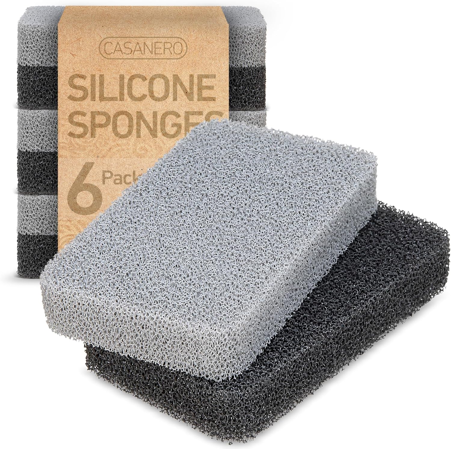 6-Pack-Silicone-Kitchen-Scrubbing-Sponges,-Heavy-Duty,-Non-Scratch-Kitchen-Sponges-|-3067