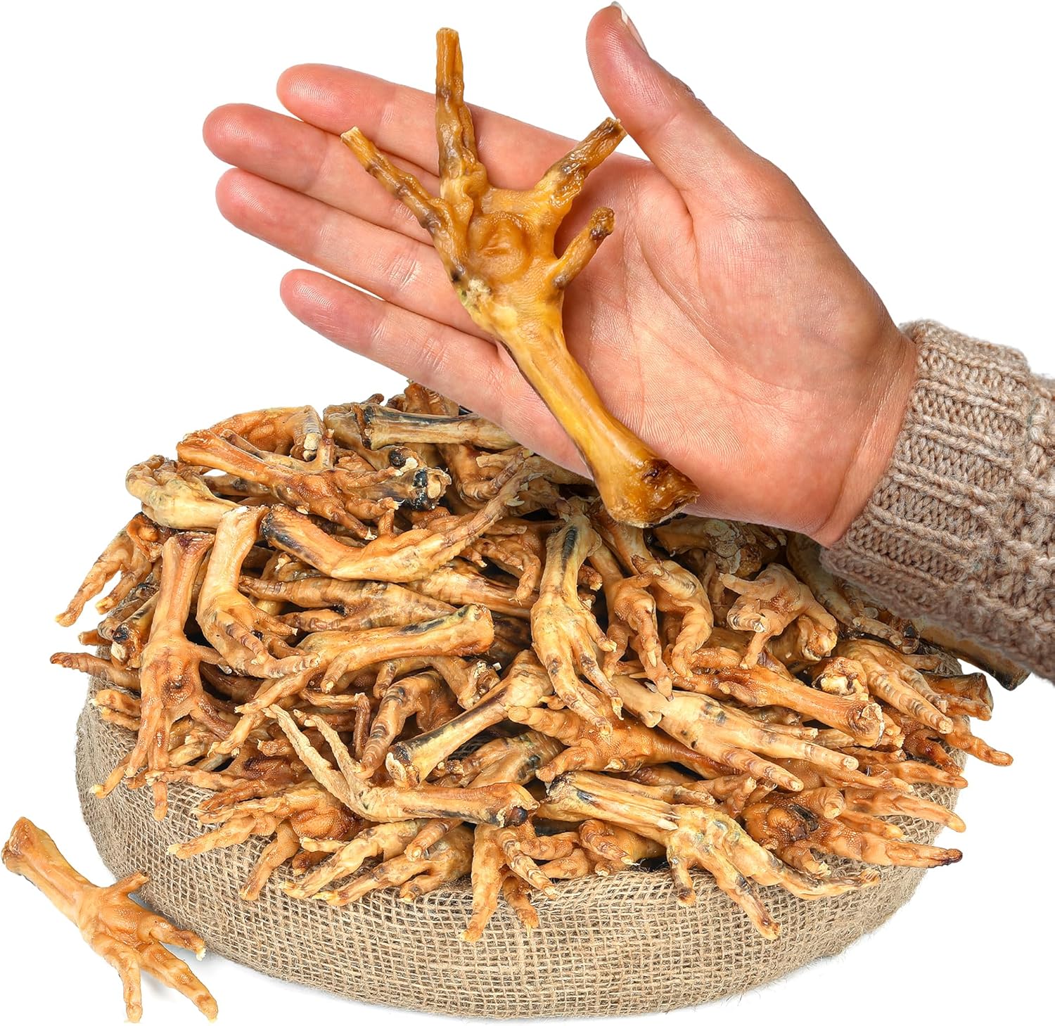 All-Natural-Chicken-Feet-Dog-Treats-(100-pcs)-|-Dehydrated-for-|-967