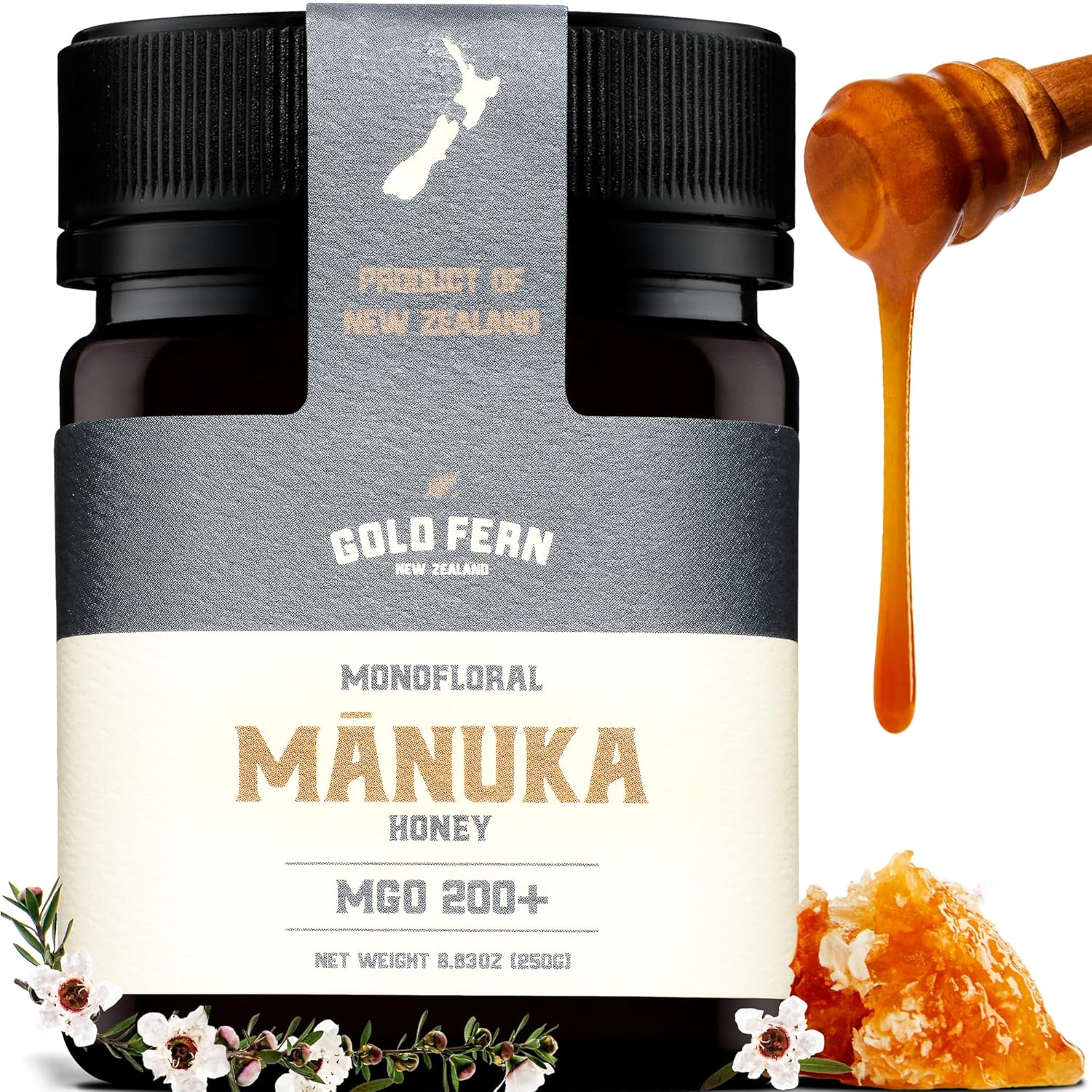 Gold-Fern-Honey---Raw-New-Zealand-Manuka-Honey-|-8.8oz-MGO-|-Natural,-1206