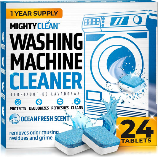 MIGHTY-CLEAN-Washing-Machine-Cleaner-Tablets-24-Pack---1-Year-Supply,-1582