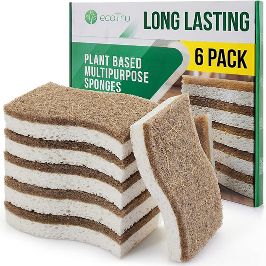 6-Pack-Natural-Kitchen-Sponges,-Compostable-White-Cellulose-&-Organic-Coconut-Scrubber-Sponge-for-Washing-323