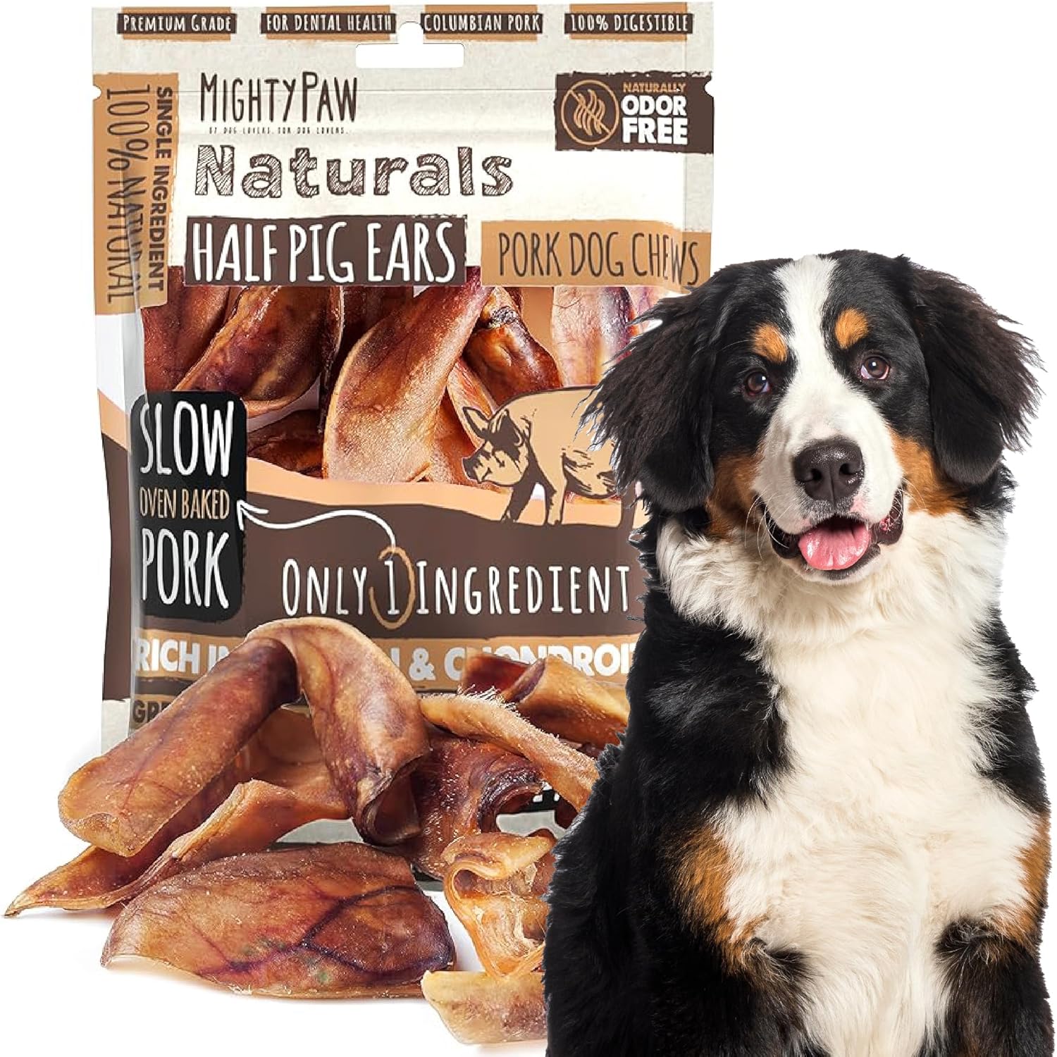 Half-Pig-Ears-for-Dogs---All-Natural,-3774