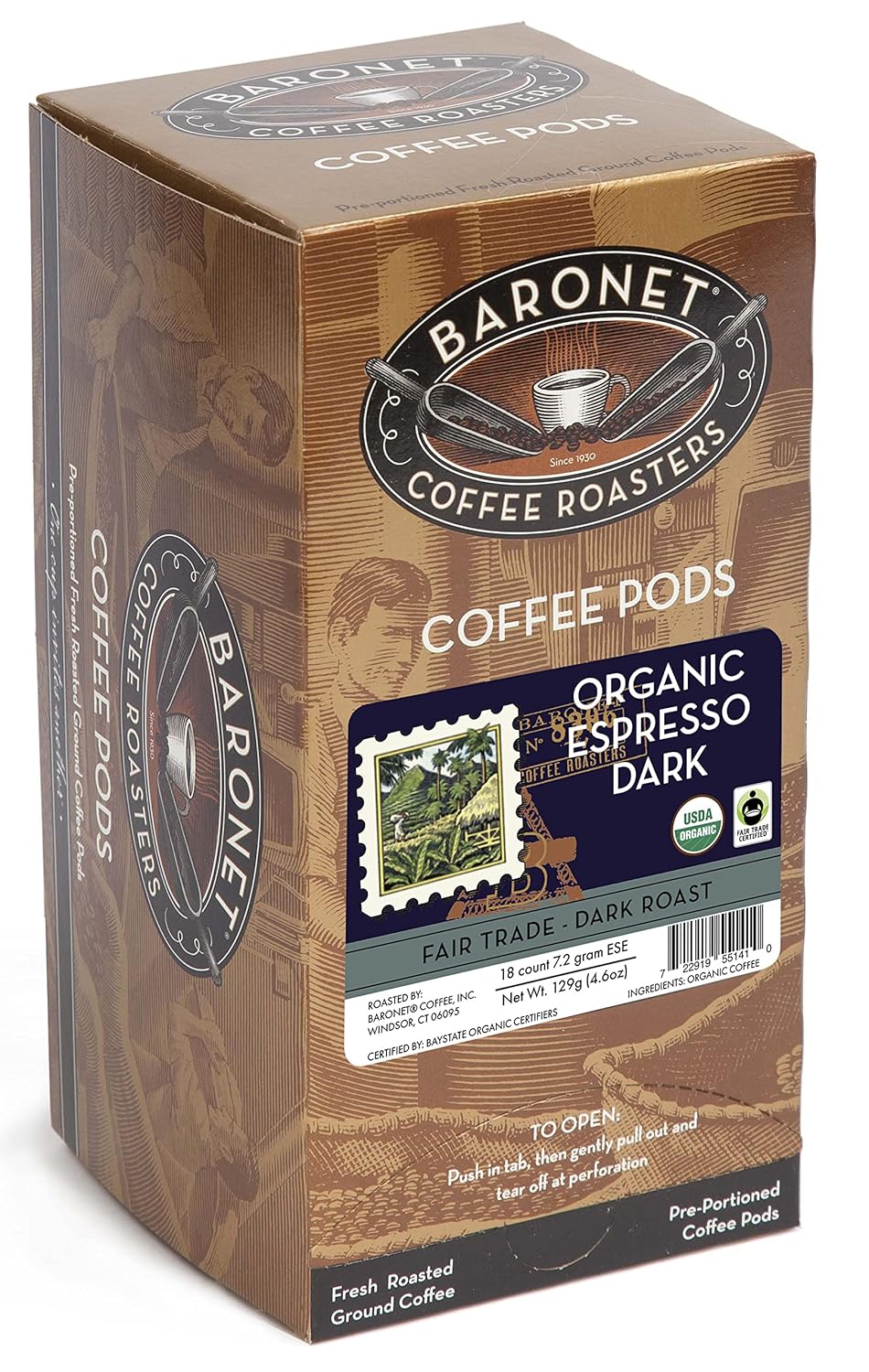 Baronet-Coffee-Organic-ESE-Espresso-Pods-–-Espresso-Roast-,-0.25-–612