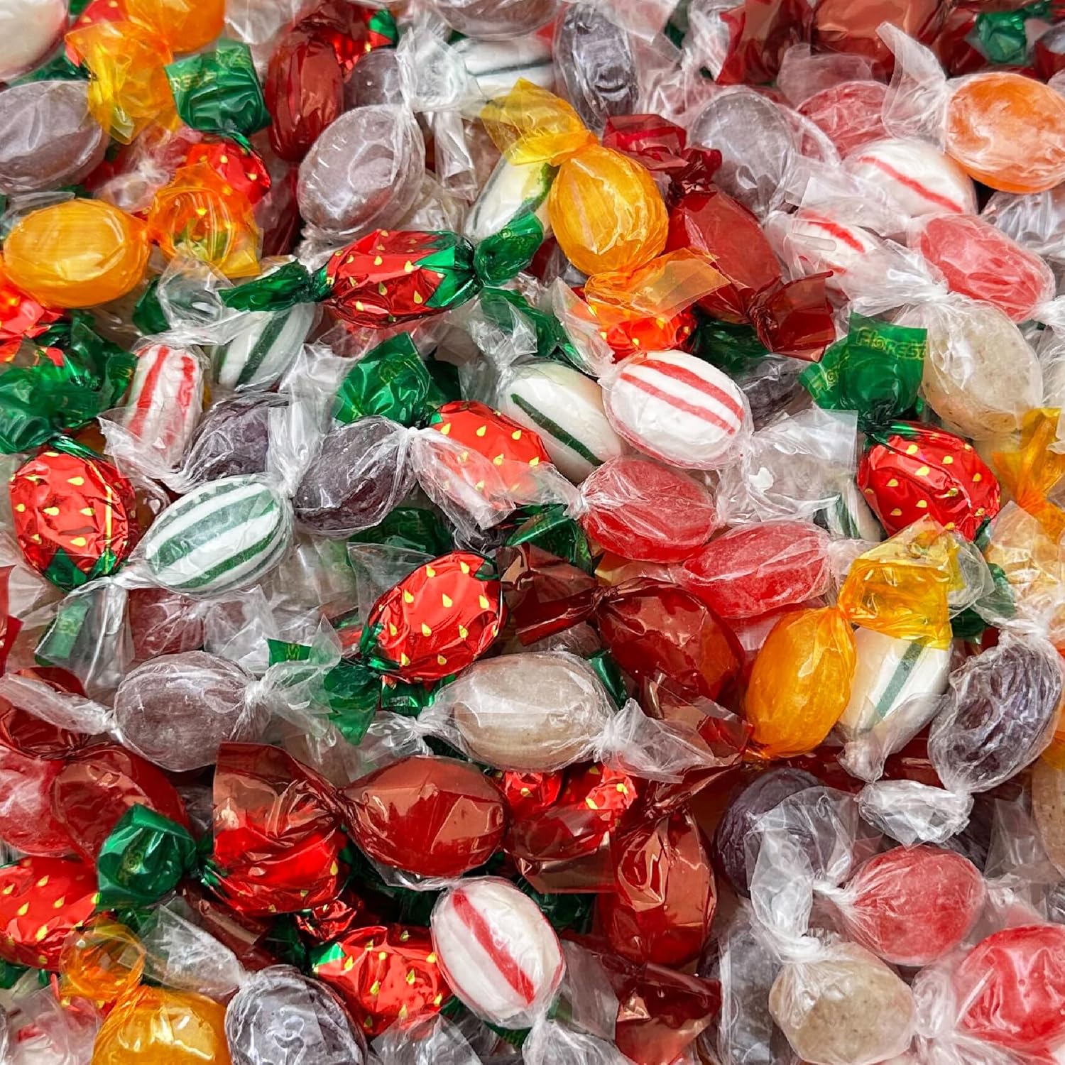 Hard-Candy-Assortment---Strawberry-Bonbons,-Ginger-Mints,-1782