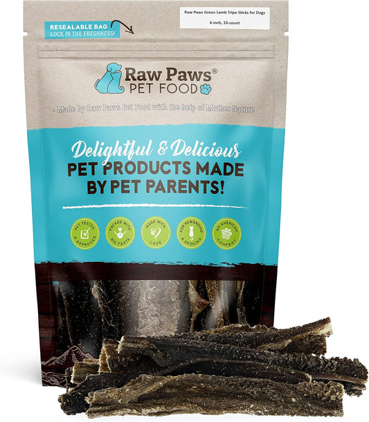 Raw-Paws-Green-Lamb-Tripe-Sticks-for-Dogs-(10-Count)---Single-Grass-Fed-593