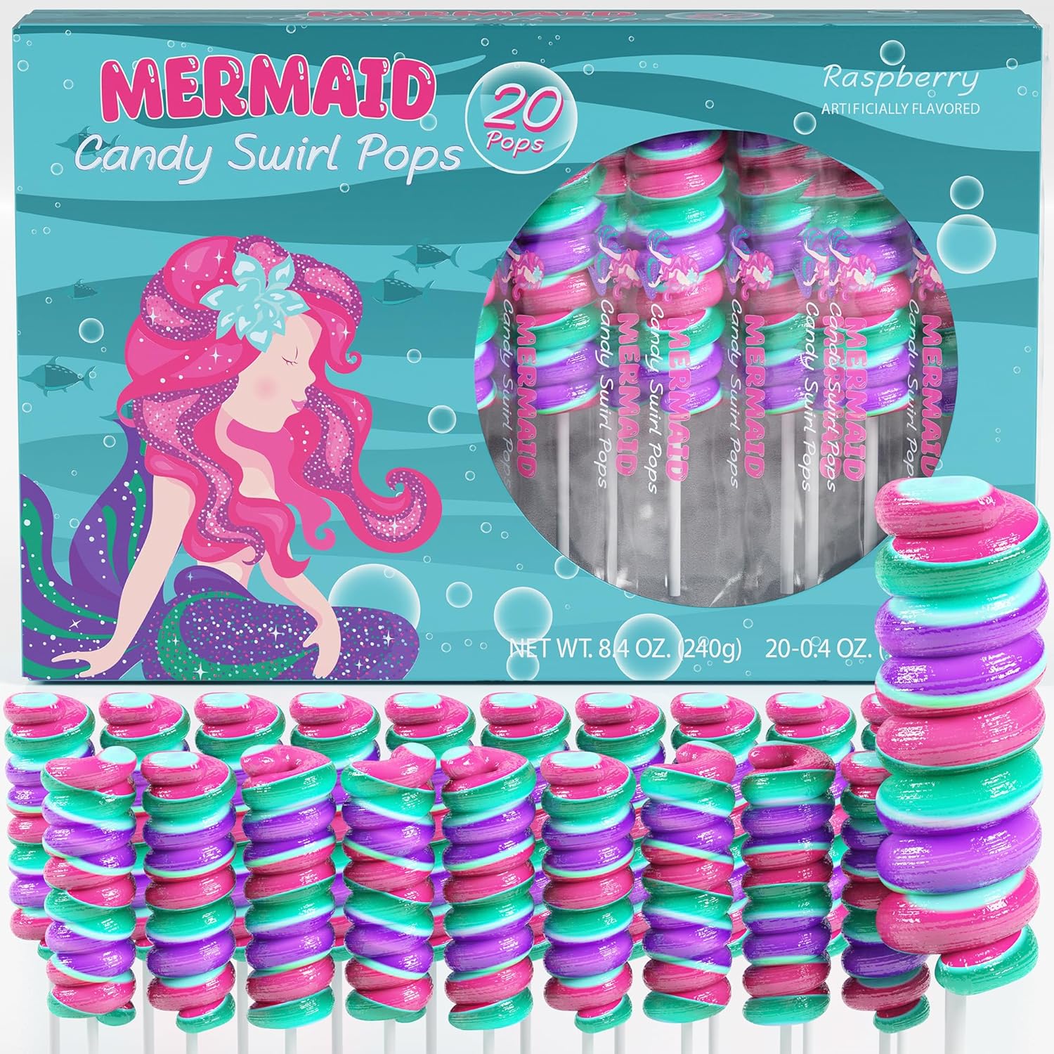 Mermaid-Lollipops-20pk--Swirl-Lollipops-Mermaid-Candy-For-2372