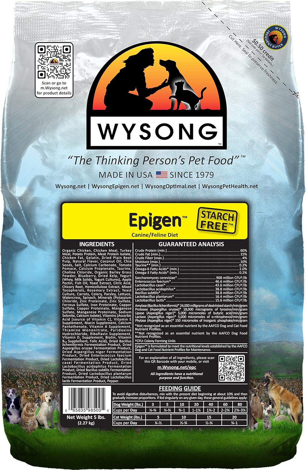 Wysong-Epigen-Canine/Feline-Dry-Diet---Dog/Cat-Food--5-Pound-Bag-(WDCFE5)--914