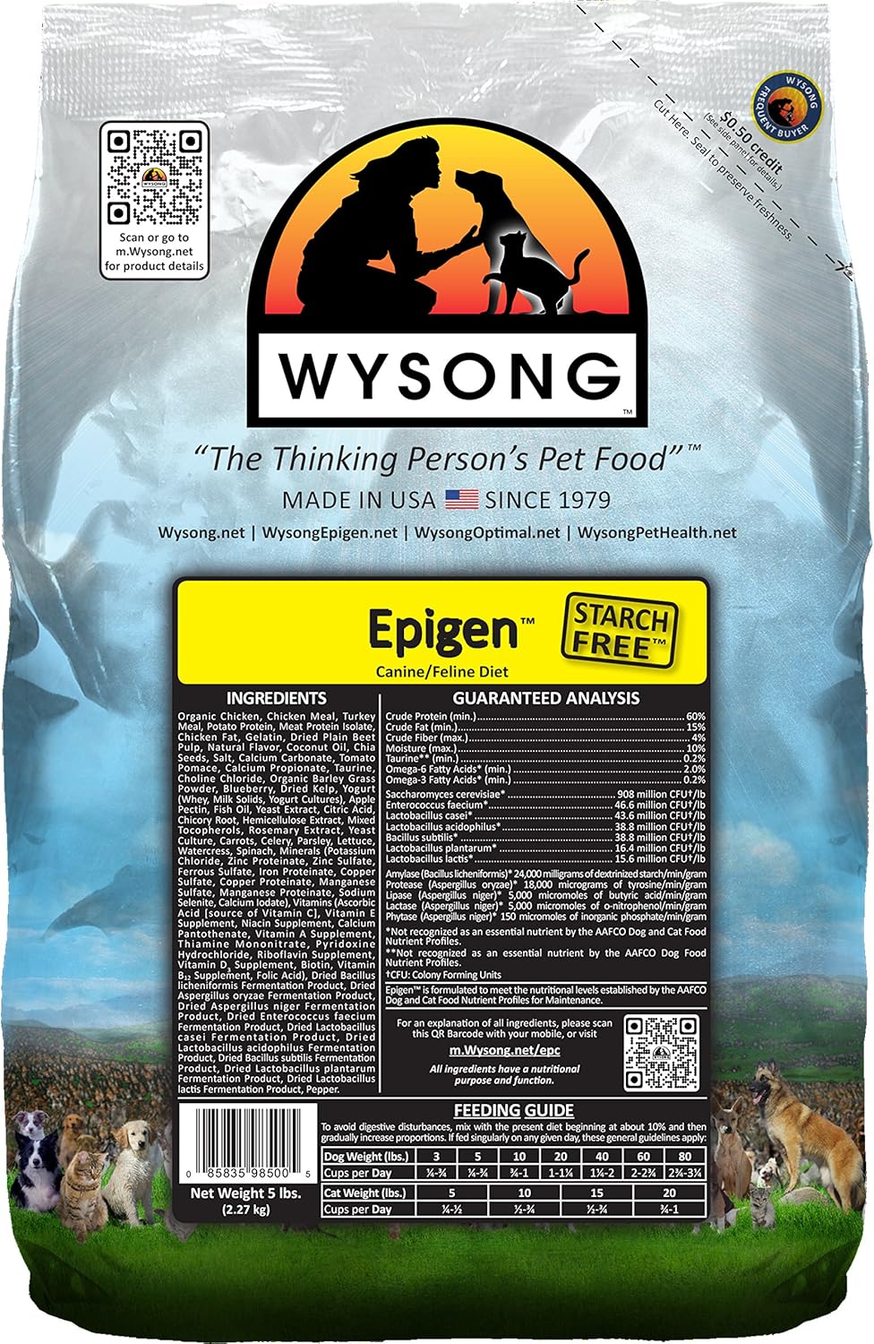 Wysong-Epigen-Canine/Feline-Dry-Diet---Dog/Cat-Food--5-Pound-Bag------909