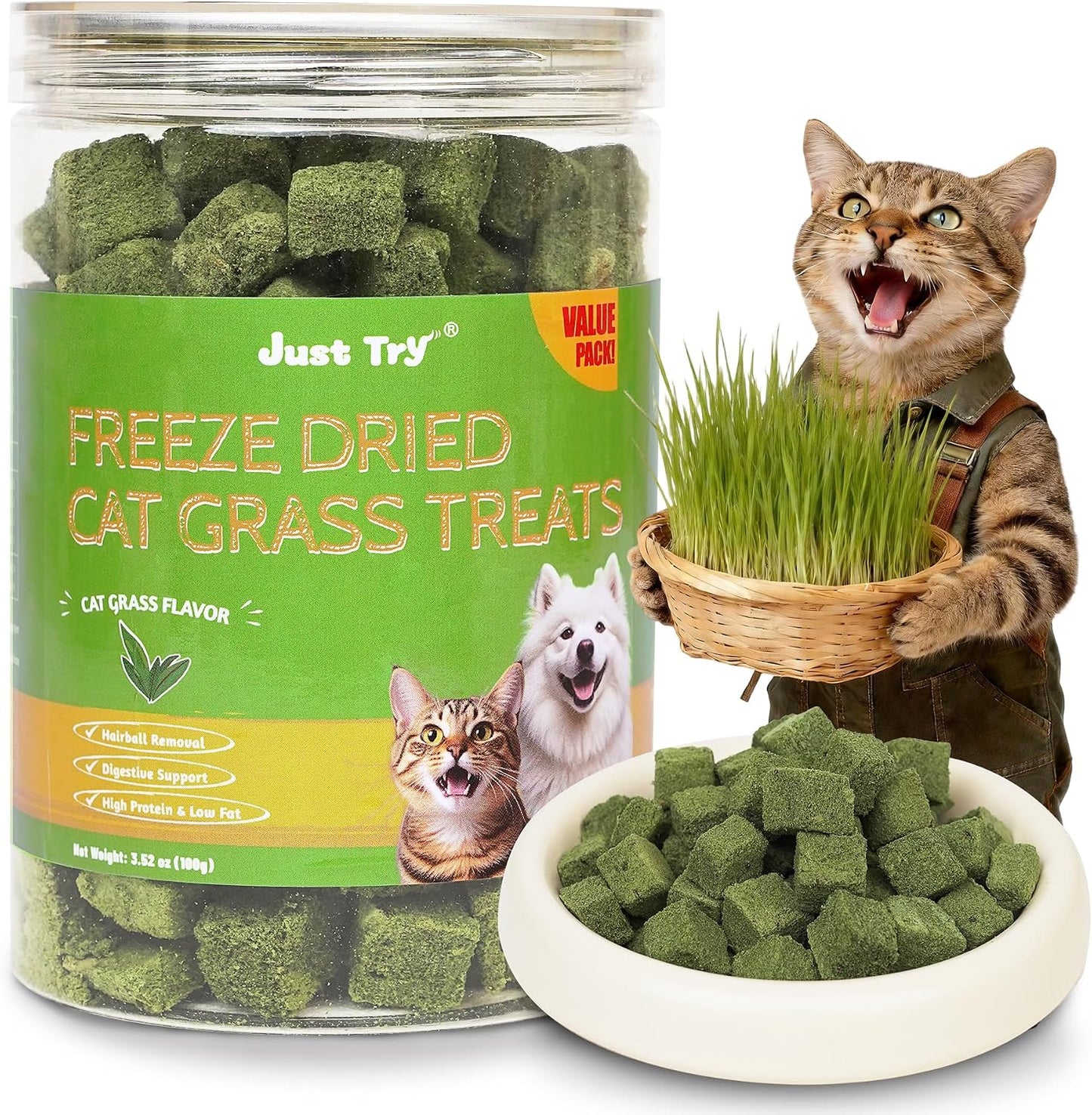 Just-Try-Freeze-Dried-Cat-Grass-Treats-Hairball-Control-for-Cats-Crunchy-Cat-Treats-241