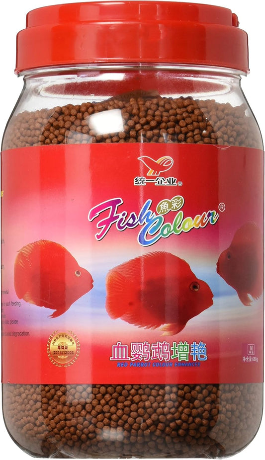 Fish-Color-Enhancing-Red-Parrot-And-Cichlid-Fish-Feed-Food,-Medium,-688-G-953