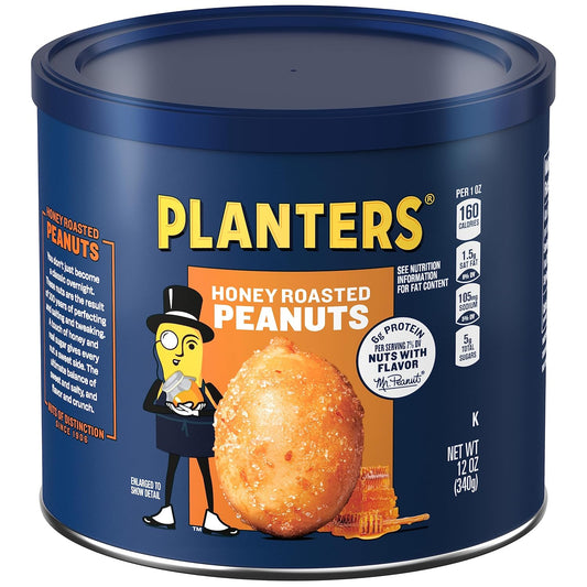 PLANTERS-Honey-Roasted-Peanuts,-Plant-Based-Protein-Snacks,-12-Oz-(1--Ct)-|-Roasted-&-566