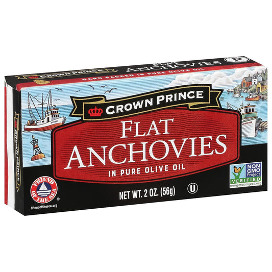 Crown-Prince-Flat-Anchovies-in-Olive-Oil,-2-Ounce-Cans-(Pack-of-12)---600