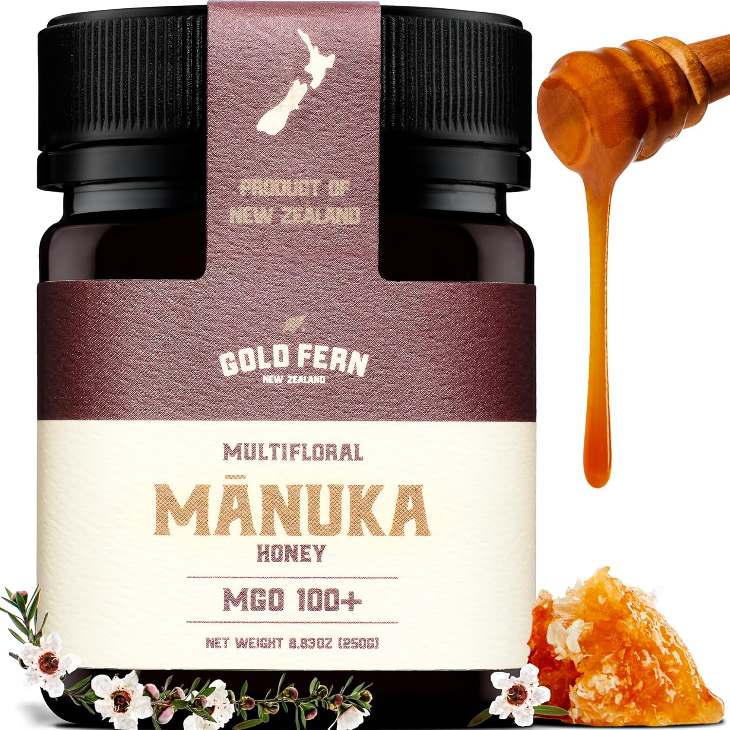 Gold-Fern-Honey---Raw-New-Zealand-Manuka-Honey-|-8.8oz-MGO-|-Natural,-1848