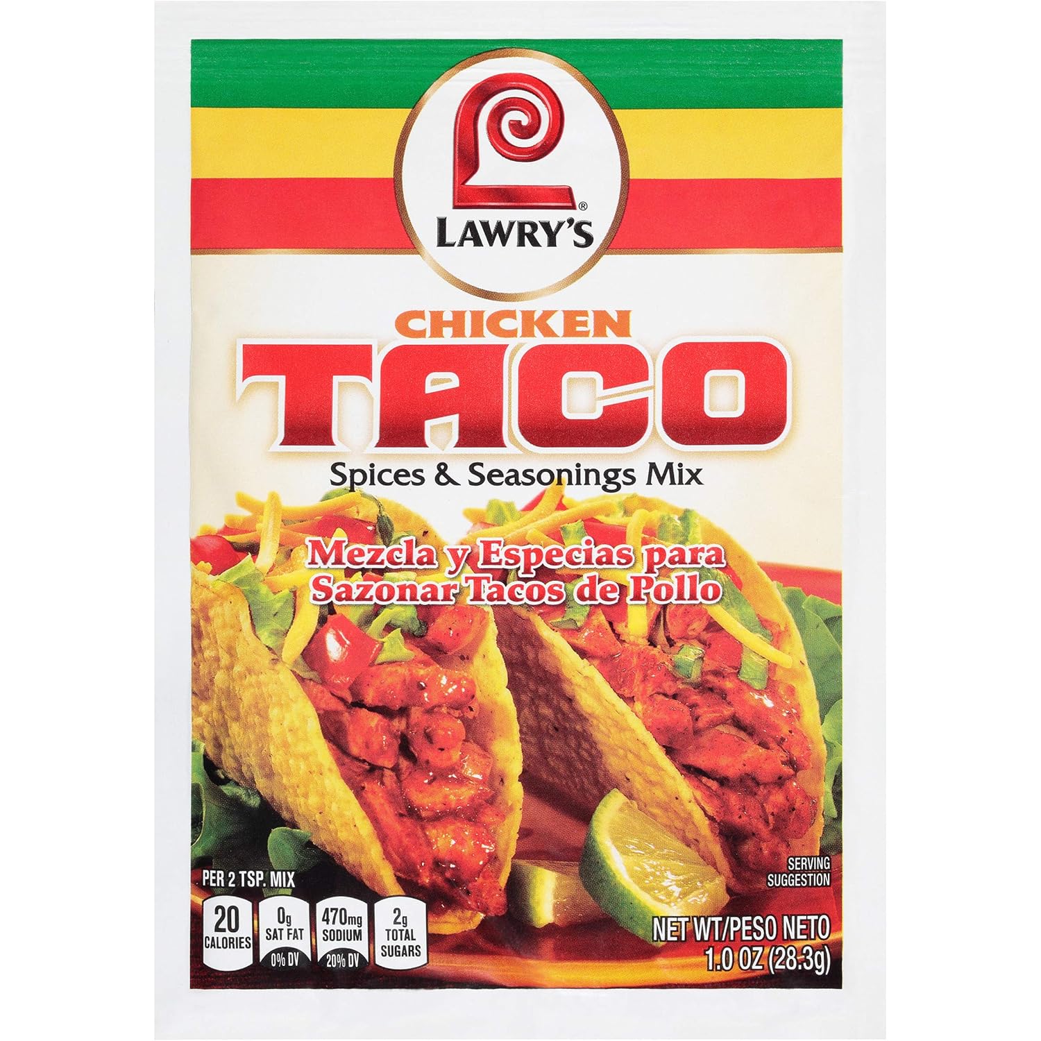 Lawry's-Chicken-Taco-Spices-&-Seasonings,-1-oz-(Paquete-de---795