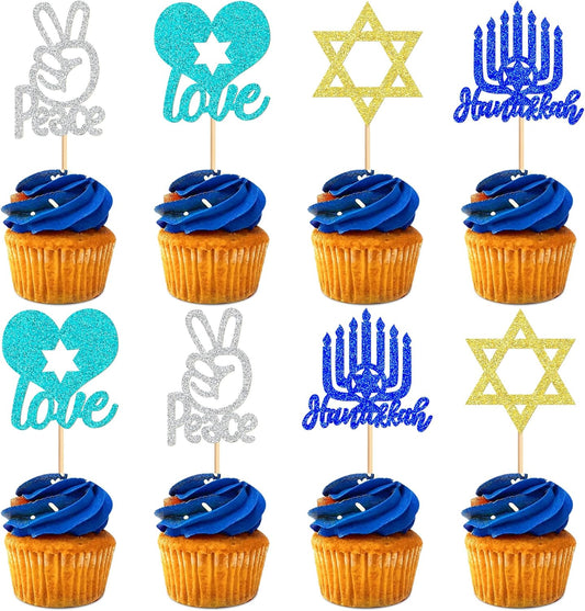 24-PCS-Happy-Hanukkah-Cupcake-Toppers-Star-4167