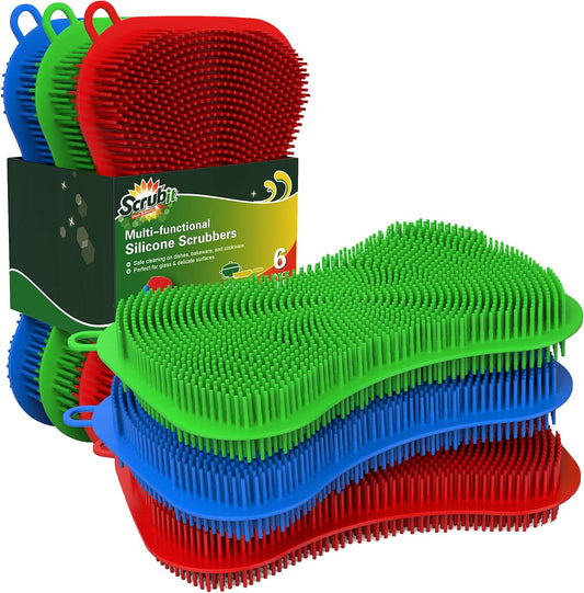 6-Pack-Silicone-Scrubbing-Sponge-by-SCRUBIT---Real-Silicon-172