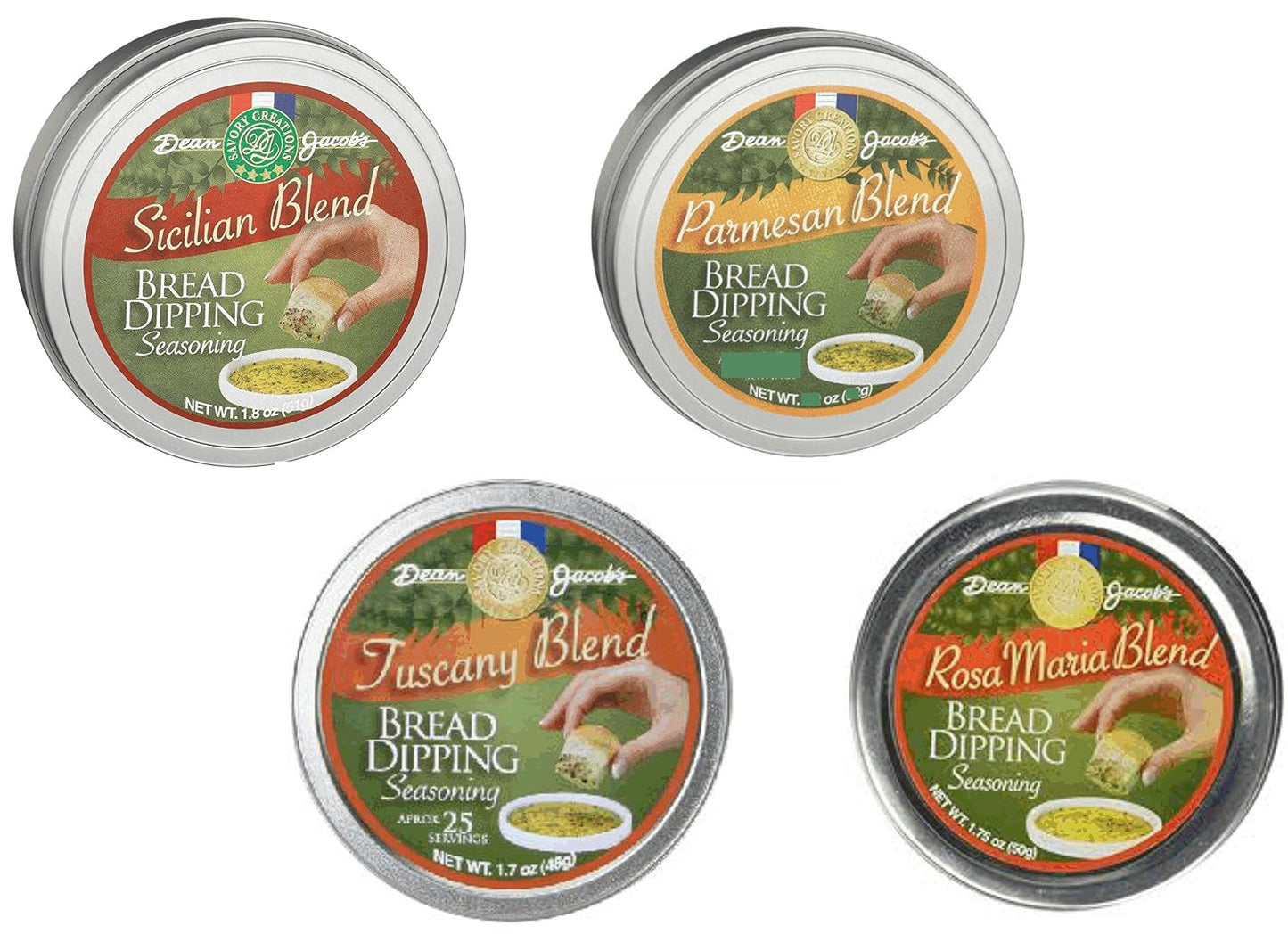 Dean-Jacob's-Bread-Dipping-Collection-~-Set-of-4-Tins-----726