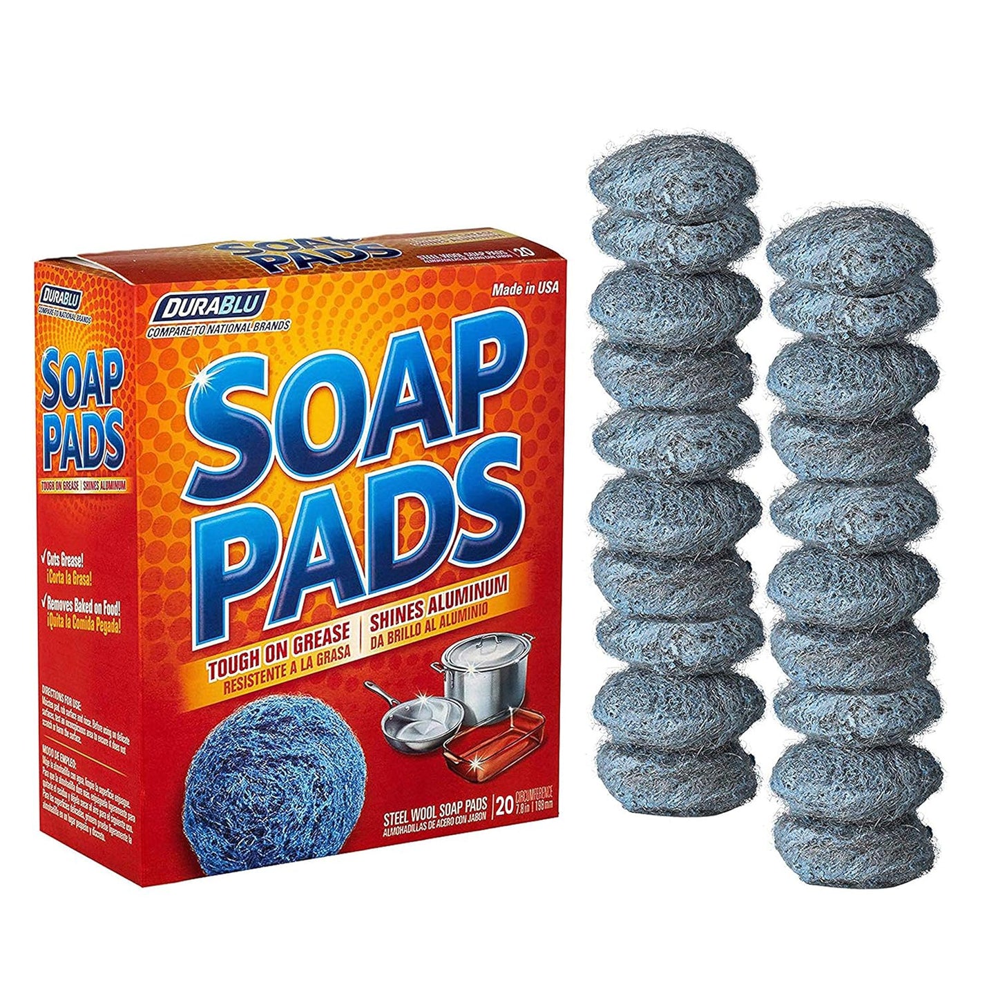 SCRUBIT-20-Pack-Steel-Wool-Soap-Pads---Metal-Scouring-4395