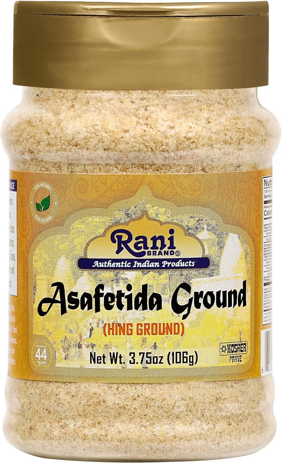 Rani-Asafetida-(Hing)-Ground-3.75oz-(106g)-PET-Jar-~-All-Natural-|-1898