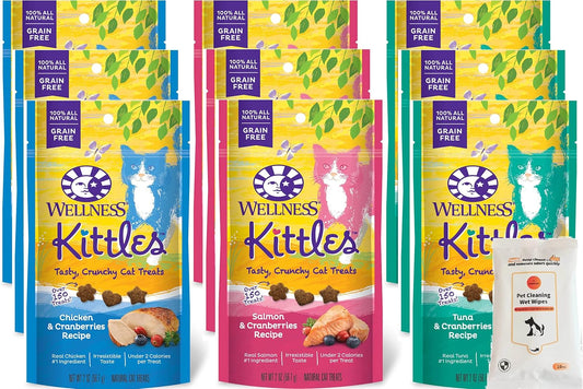 Aurora-Pet-Variety-Pack-9-Wellnes-Kittles-Tasty-Crunchy-Cat-Treats-(3-Chicken,-3-42