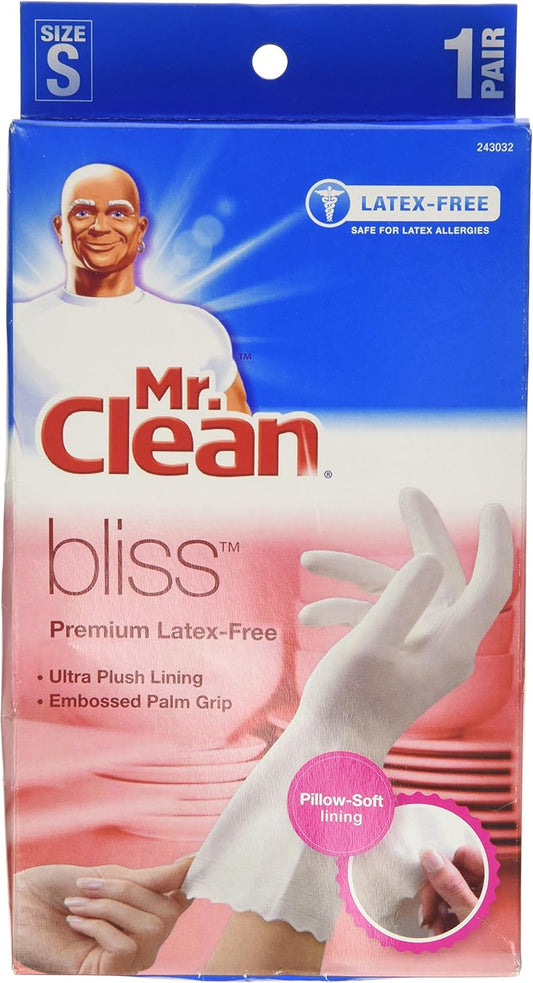 Mr.-Clean-Bliss-Premium-Latex-Free-Gloves,-Small,-4-Pair-(Pack-2168
