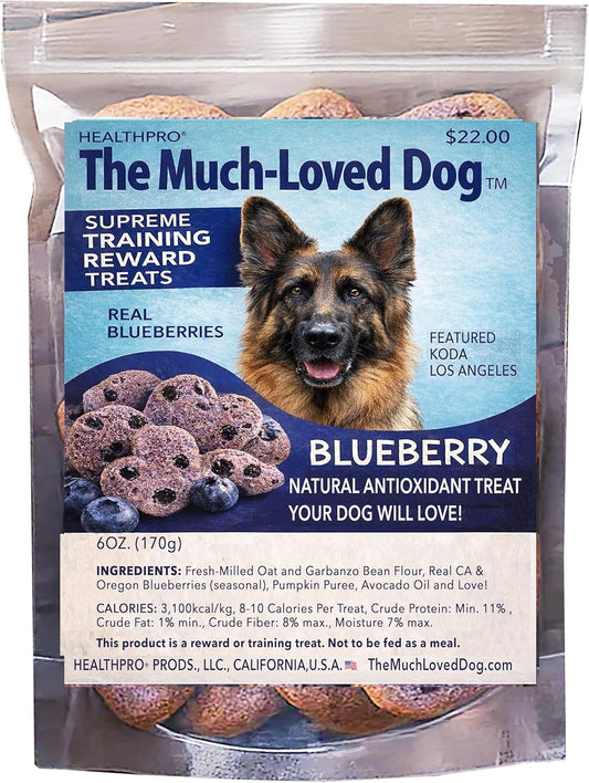 The-Much-Loved-Dog™-Treats,-Scrumptious-Natural-Blueberry-Burst!,-6oz.-Bag,-Fun-234