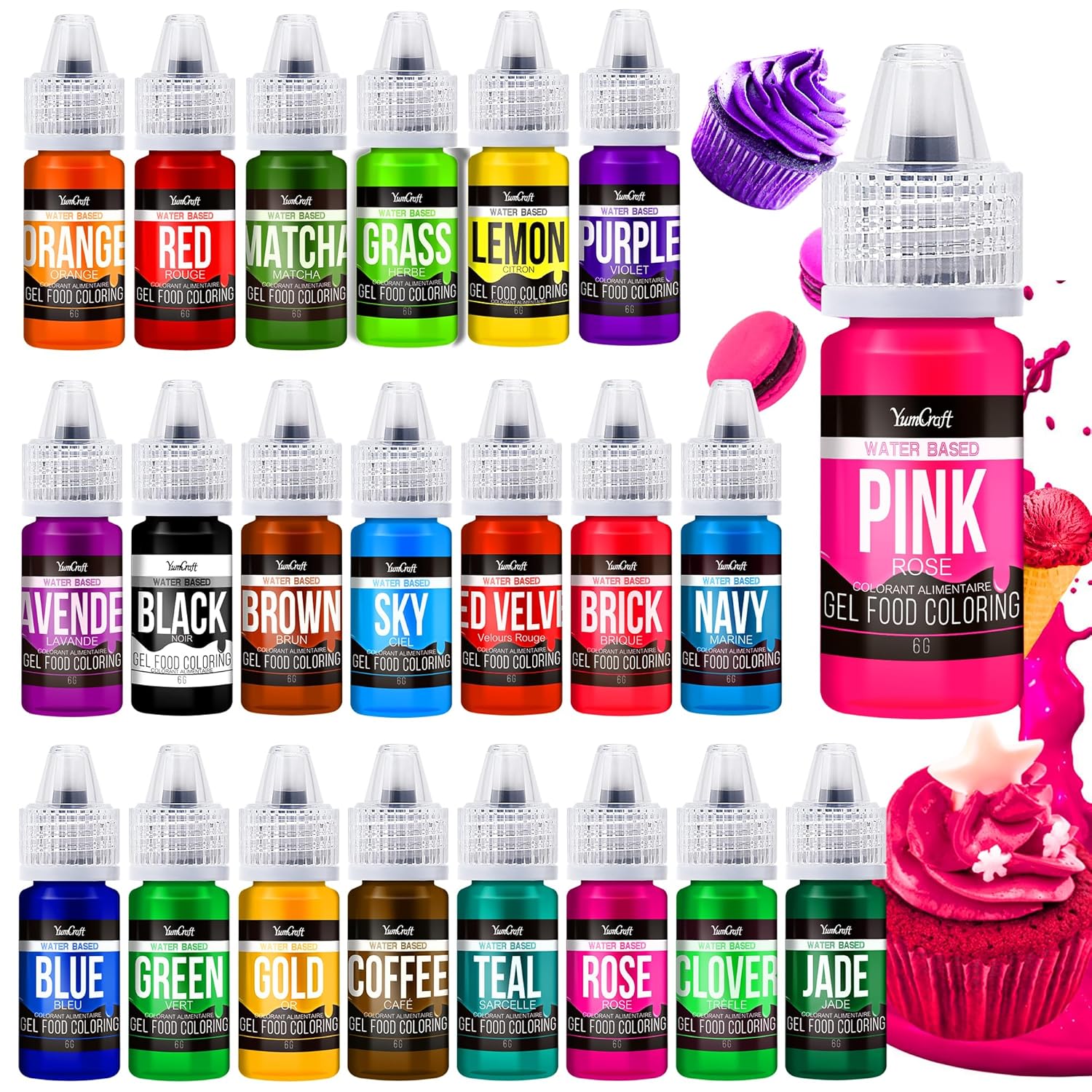 Food-Coloring-Gel-Set---22Vibrant-Color-Gel-Food-Coloring-for-Cake-Baking,-Egg,-239