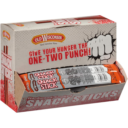 Old-Wisconsin-Turkey-Sausage,-0.5-OZ-Meat-Sticks,-42-Count-Pack--|-Handcrafted-Turkey-Sticks,-421