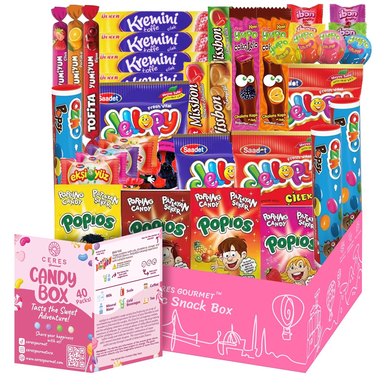 Candy-Box-From-Around-The-World,-Foreign-Rare-2274