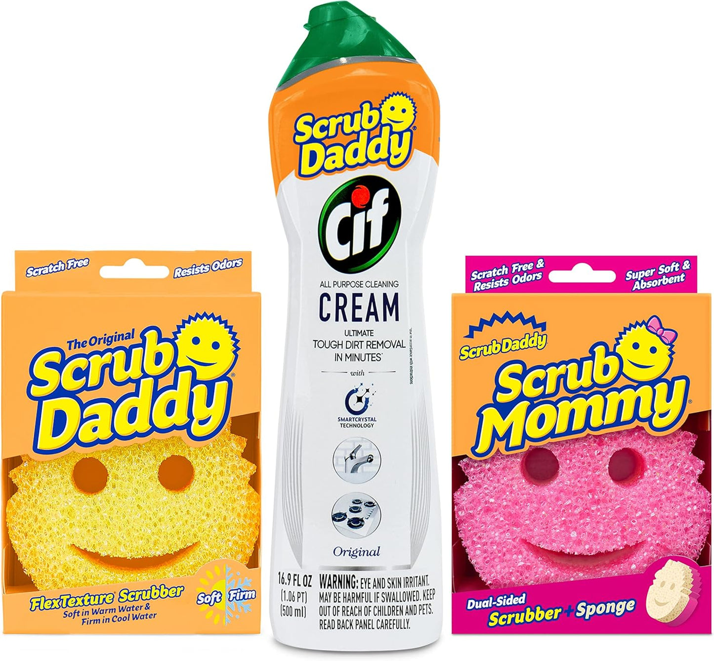 Scrub-Daddy-Sponges-+-Scrub-Mommy-+-Cif-All-Purpose-3985