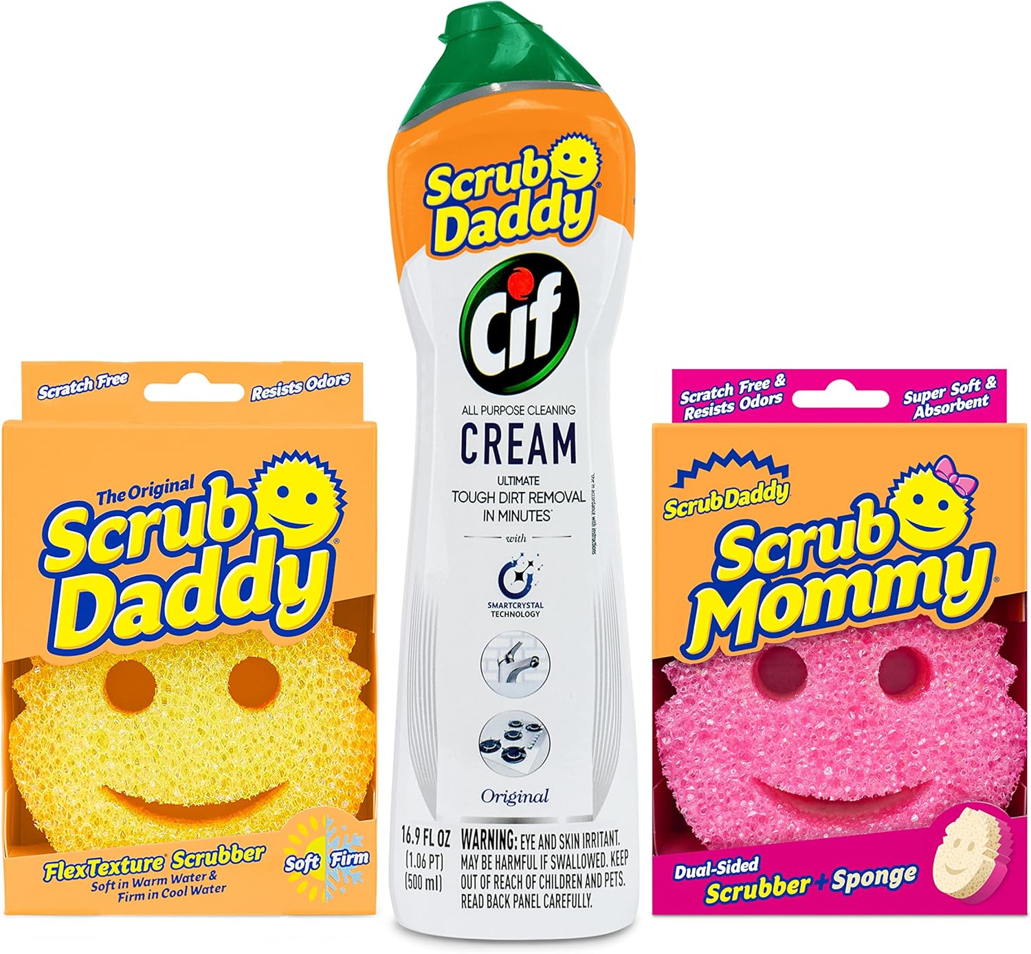 Scrub-Daddy-Sponges-+-Scrub-Mommy-+-Cif-All-Purpose-3985