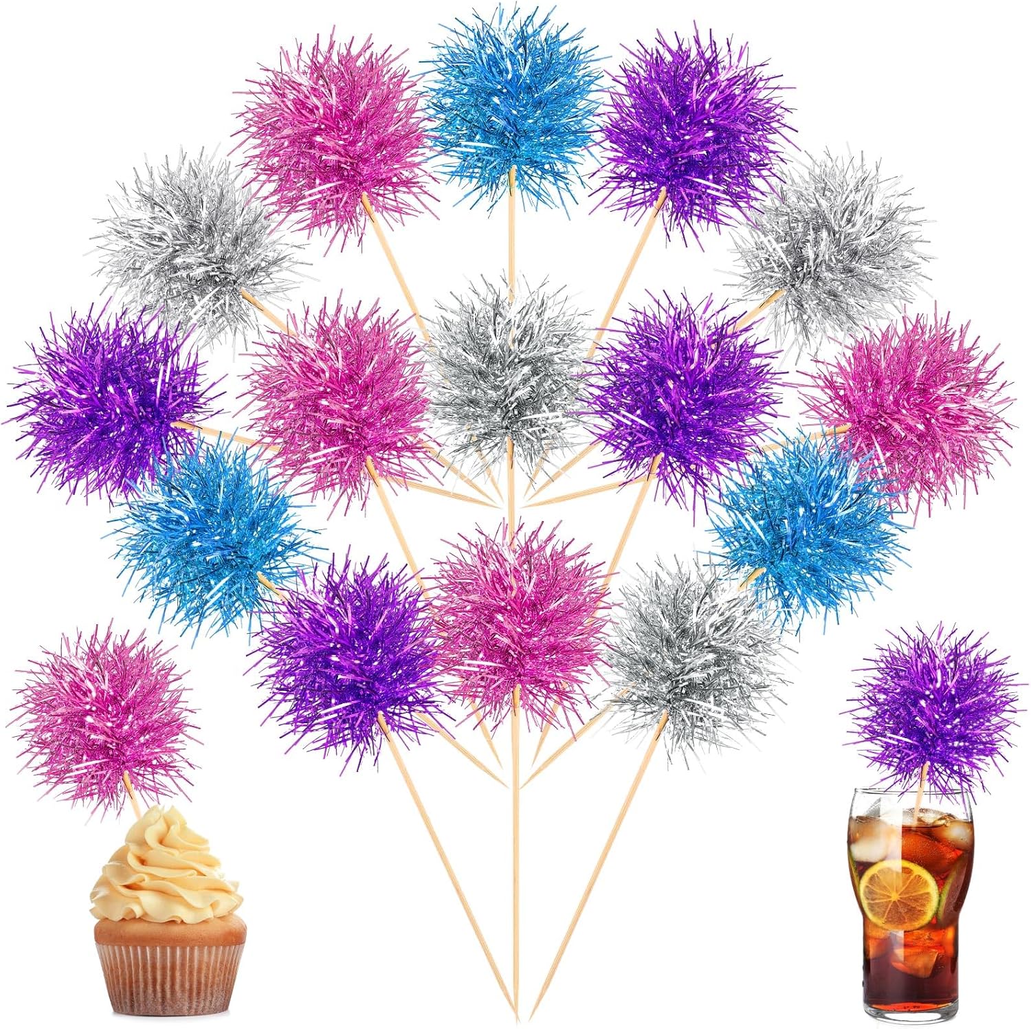 Chinco-100-Pcs-Foil-Firework-Cupcake-Toppers-Sparkle-Tinsel-Cake-Toppers-Cake-Cocktail-Toothpick-637