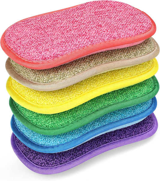 6-Pack-Multi-Purpose-Scrub-Sponges-for-Kitchen-6-Colors,-Non-Scratch-1596