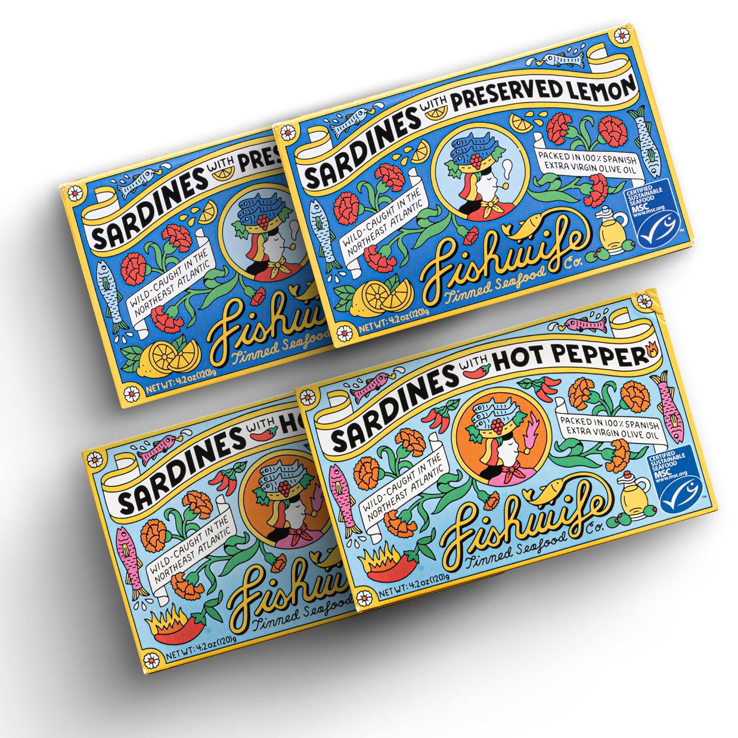 Fishwife-Sardine-Quad---Paquete-de-4-(2-sardinas-con-limón,-2-con-1431