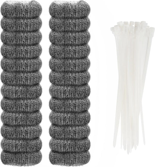 24-Pieces-Lint-Traps-Stainless-Steel-(Never-Rust)-Washing-Machine-303