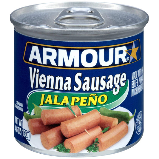 Armour-Star-Vienna-Sausage,-Jalapeno-Flavored,-Canned-Sausage,-4.6-OZ-(Pack-of-24)-644