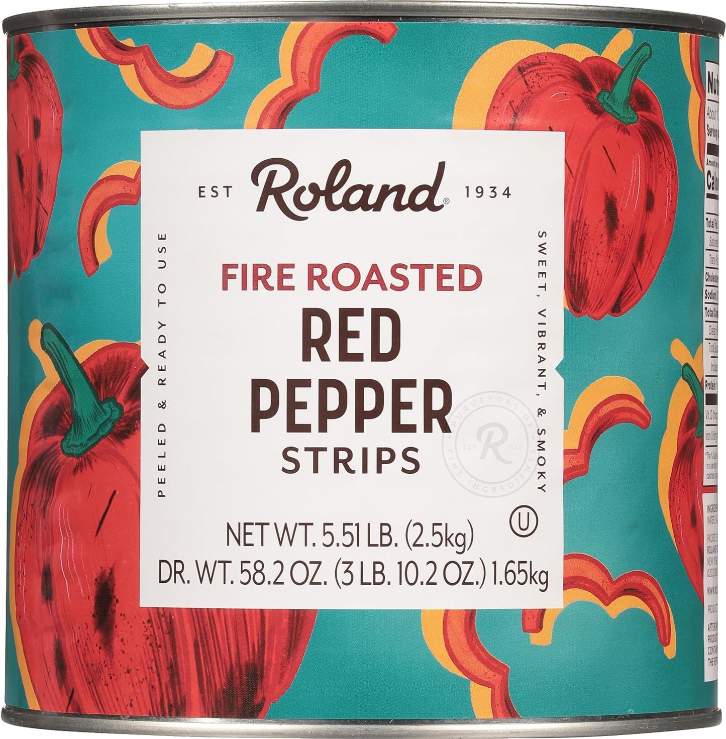 Roland-Foods-Fire-Roasted-Red-Pepper-Strips,-Specialty-Imported-Food,-5.51-Pound-397