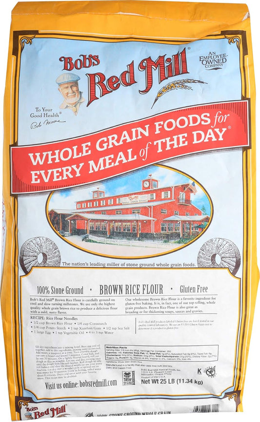 Bob's-Red-Mill-Harina-de-arroz-a-granel,-marrón,-libras-467